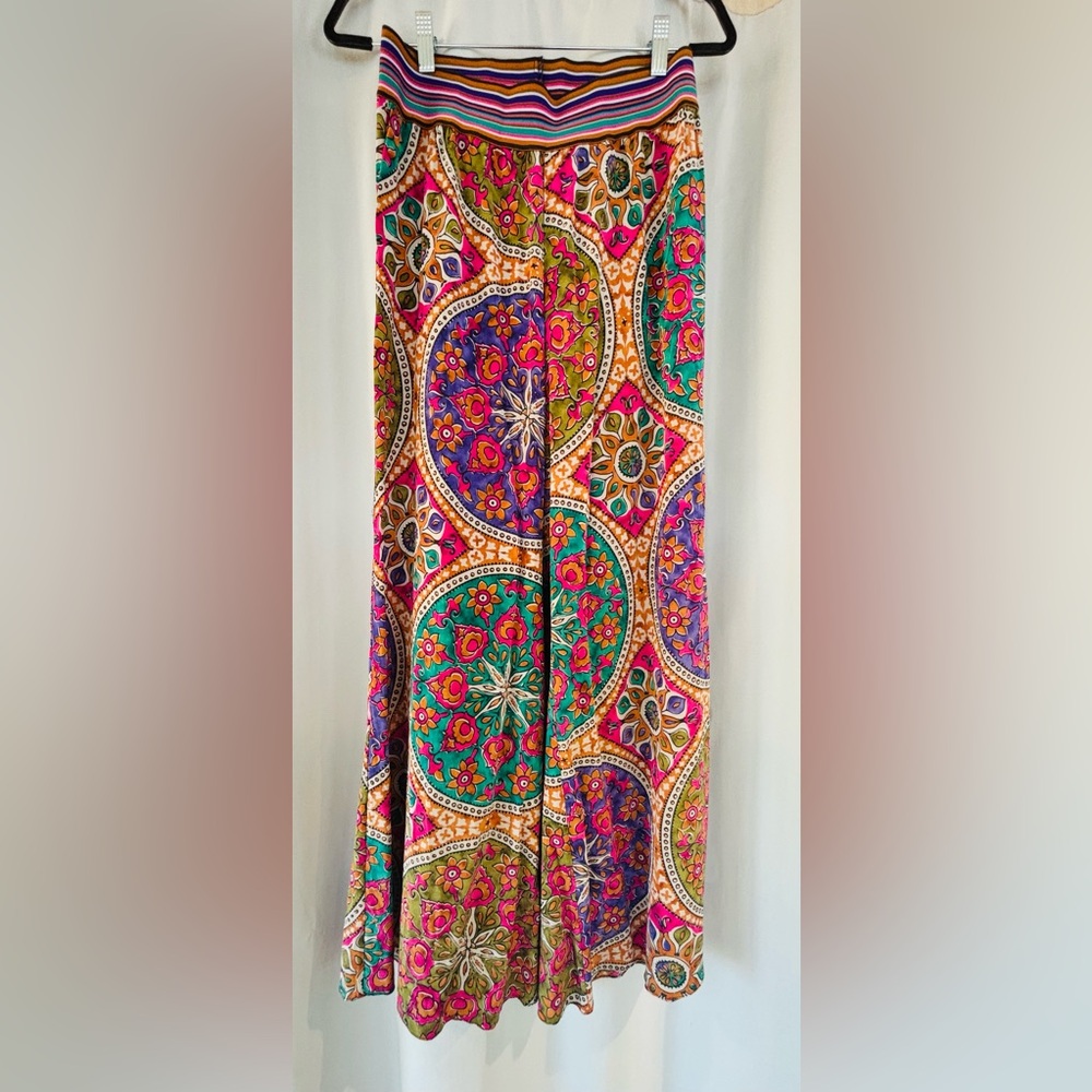Calypso St. Barth Silk wide leg pants